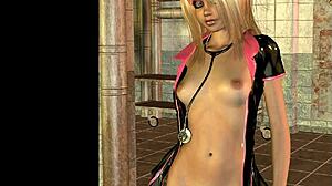 Nurse in latex, what are you doing to the patient?