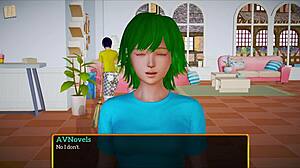 Blonde with big tits in my new family 429