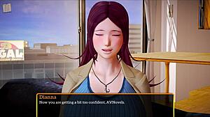 my new family plays erotic game with big tits