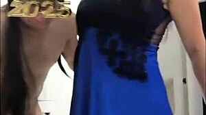 नए दोस्त संग न्यू ईयर पार्टी बाद जोरदार चुदाई की