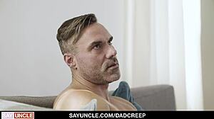 Stepdad has to fuck his stepson just to get a blowjob