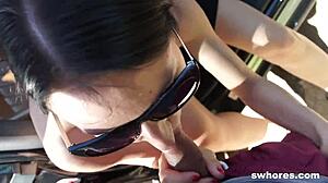 Cheap Street Slut Getting Nasty For Money