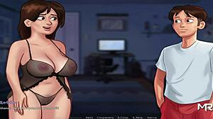 summertimesaga - getting ready for steamy ffm sex in e4 8