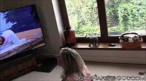 big ass stepsister drilled hard from behind during wild yoga pov