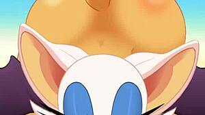 hey, rouge sucking cock and swallowing cum while ass-fucked! 😜