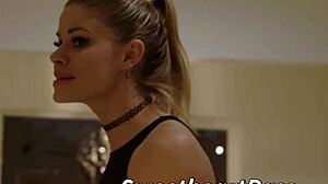 Lesbian hotties jessa rhodes and uma jolie get busy with licking and fingering