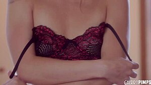 All Natural Petite Blonde Elsa Jean Masturbates in Lingerie