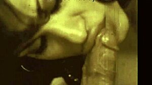 Dive into vintage porn with a hairy milf showcasing her big clit in retro interracial action.