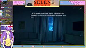 Selene reaches orgasm in this sexy monster game part.