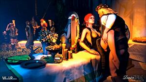 The witcher, a cartoon game anime hentai adventure.