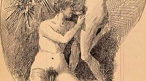 Vintage erotic drawings from retro comics and anime!