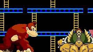 m u g e nr-18 deux - bowser koopa & donkey kong vs mario