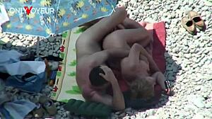 Wow! Beach Voyeur Catches Mature Couple Fucking Under Sun
