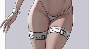 Makina Teases and Edges in Femdom Bondage Game