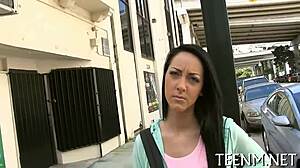 Legal Age Teen 18+Ager Sabrina Banks Fucking for Dollars with Blowjob