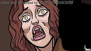 vampire queen subtly submits to the powerful big black cock dominating her in anime style