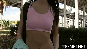 Legal Age Teen 18+Ager Sabrina Banks Fucking for Dollars with Blowjob