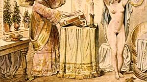 this vintage erotic illustration is so cool