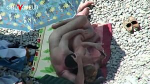 Wow! Beach Voyeur Catches Mature Couple Fucking Under Sun