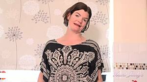 auntjudys milf jenny guides you in kitchen