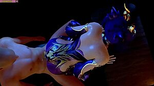 Intriguing zi yan rides monster cock in 3d asian animation