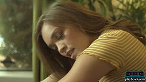 Perfect ass petite 18+ pornstar katie kush strips for playboy