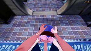 Wow, Sakura gets slammed doggystyle against the wall in hot Naruto hentai!