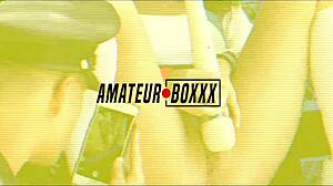 AmateurBoxxx - Russian Milf Casca and Sexy Aria Banks Stuffed Hard in Thanksgiving Group Action.