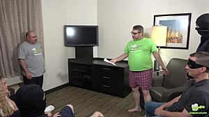 i'm tadople hosting an improv class that turns into a cum-filled gangbang with moaning and riding