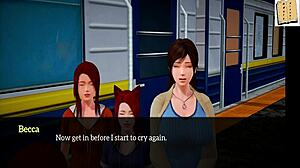 Teen 18+ with big ass plays game leading to sex in 3D anime hentai My New Family 181