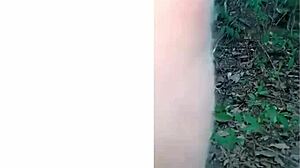 Young Girl's First Ass to Mouth in the Woods