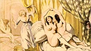 this vintage erotic illustration is so cool