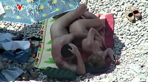 Wow! Beach Voyeur Catches Mature Couple Fucking Under Sun