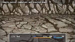 A hero defeats super villains to save the city in villainess quest part 1 with cosplay and femdom elements