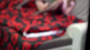 Stepcousin bends over for doggystyle blowjob