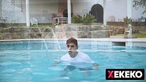 Latina venezolana with big tits spied changing by fake photographer