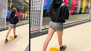 Can you believe this risky cinema quickie with a gorgeous couple?