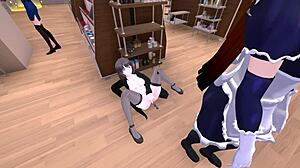 Wow! Anime Girl Masturbates Outdoors In Naked Coat!