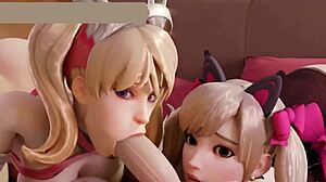 Big asses getting pounded in anal sex scene