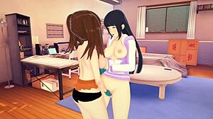 Hinata And Diane Engage In Lesbian Sex In Naruto And Seven Deadly Sins Crossover Hentai