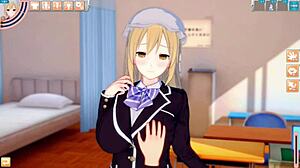 Touhou Maeriberry Haan Gets Intense Tit Rubbing In 3D CG Anime