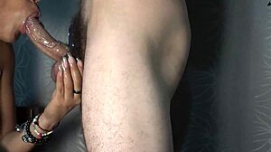 i massage this veiny cock with licking and sucking