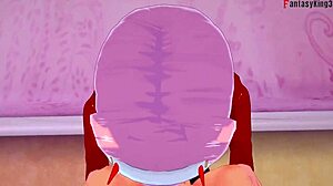 Zero two rides darling hard in pov sex scene from franxx anime