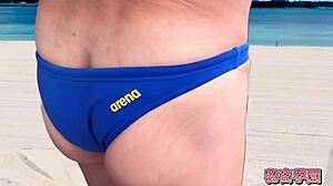 Did you masturbate in that beach volleyball bikini? Part 1 with anal toy