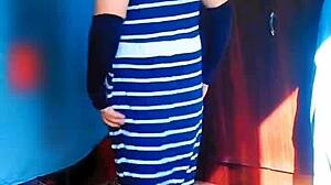 Is This Big Ass Sexy White Boy Crossdresser Riding Like a Sissy?