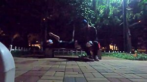 During a park run, I met a hung emo twink and we had public blowjob sex