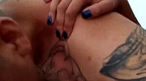 Brunette Takes Intense Anal Assfucking and Swallows Cum in Gay Scene