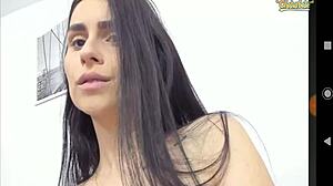 i'm big tits slim and i suck my own tits on webcam, oops