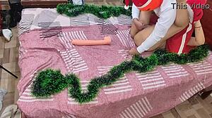 Celebrating christmas with my stepmother