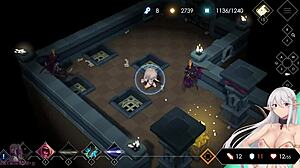 Forced to marry the giant man in escape dungeon? Big dick deflowers and cums in womb.